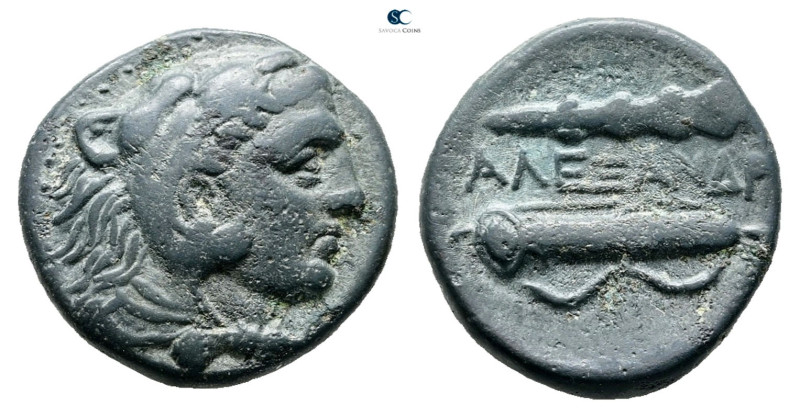 Kings of Macedon. Uncertain mint. Alexander III "the Great" 336-323 BC. 
Bronze...