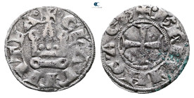 Principality of Achaea. Charles II de Anjou AD 1285-1287. 
Denier Tournois BI

18 mm, 0,85 g



Very Fine