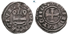 Principality of Achaea. Gui II de La Roche AD 1287-1308. 
Denier Tournois BI

18 mm, 0,79 g



Very Fine