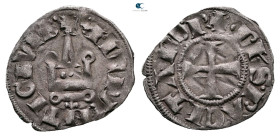Principality of Achaea. Philippe de Taranto AD 1307-1313. 
Denier Tournois BI

20 mm, 0,75 g



Very Fine
