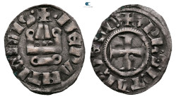 Principality of Achaea. Philippe de Taranto AD 1307-1313. 
Denier Tournois BI

19 mm, 0,86 g



Very Fine