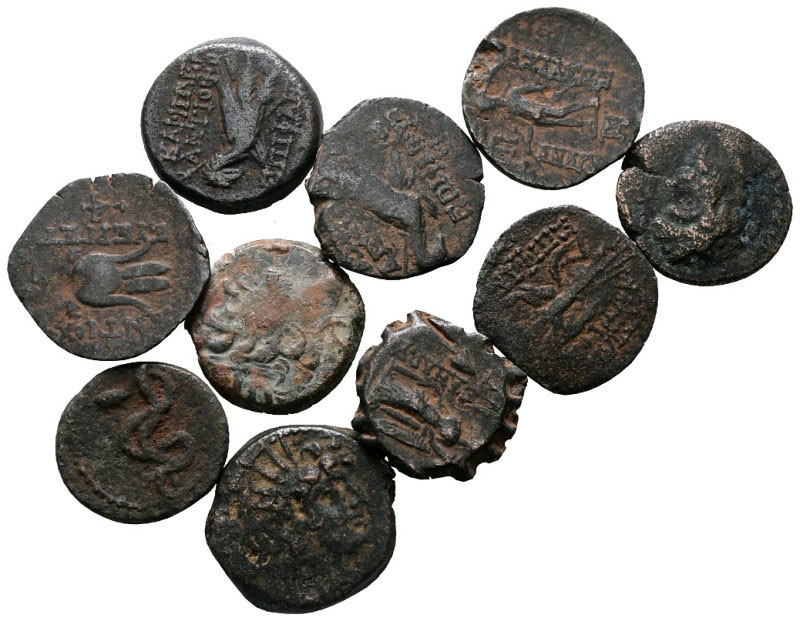 Lot of ca. 10 greek bronze coins / SOLD AS SEEN, NO RETURN! 

Good Fine