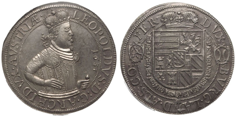 AUSTRIA. UPPER ALSACE. Leopold V.
Silver 1 Thaler, 1631.
LEOPOLDVS D G ARCHIDV...
