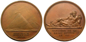 FRANCE. Napoleon, as General de l'arm&eacute;e d'Orient.
Bronze Medal, An VII, 1798.
By Denon & Brenet, celebrating the conquest of Lower Egypt.
Ob...