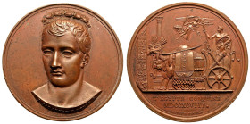 FRANCE. Napoleon I.
Bronze Medal, 1798.
Laureate head of Napol&eacute;on Bonaparte slightly left, J. JOUANNIN . F . DENON D in truncation. Engraved ...