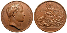 FRANCE. Napoleon I.
Bronze Medal, 1806. Paris Mint.
Dated 1806. Dies by Andrieu and Galle; Denon, mintmaster. Obv: NAPOLEON EMP. ET. ROI., laureate ...