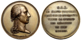 FRANCE.
Bronze Medal, 1810.
By Brenet and Denon, on the occasion of Ferdinand's Grand Duke of Wurzburg visit to the Paris mint.
Obv.: Head of Duke ...