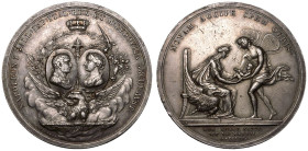 FRANCE. Napoleon I, 1804-14 & 1815.
Silver Medal, 1811.
Struck to celebrate the birth of Napoleon Francis Joseph Charles (known as Napoleon II) on 2...