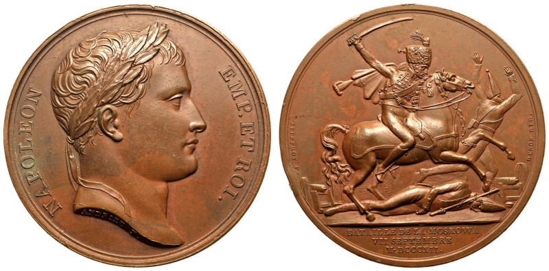 FRANCE. Napoleon I.
Bronze Medal, 1812. Paris Mint.
Dated 7 September 1812. Di...