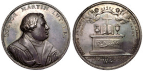 GERMANY.
Silver Medal, 1817.
By K. W. H&ouml;ckner, on the 300th anniversary of the Reformation.
Obv.: DOCTOR MARTIN LUTHER. Half-length portrait o...