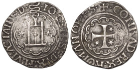 ITALY. GENOA.
Silver Testone da 20 Soldi (Lira Genovese), ND (1492). Genoa.
Gian Galeazzo Maria Sforza of Milan, Doge of Genoa, 1488-1494. With mint...