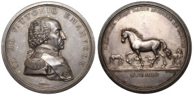 ITALY. SAVOY. Victor Emmanuel I, 1802-21.
Silver Medal, ND (1802-21). Turin.
By A. Lavy.
Obv.: IL RE VITTORIO EMANUELE. Bust in uniform right.
Rev...