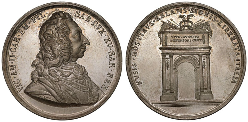 ITALY. SUBALPINE REPUBLIC.
Silver Medal, 1825.
Celebrating the Savoy dynasty....