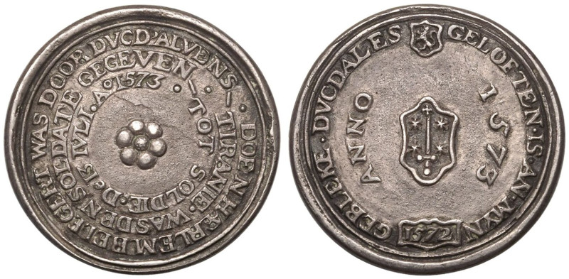 NETHERLANDS. HAARLEM.
Silver Medal, 1573.
Unsigned struck medal on the siege b...