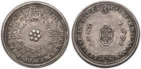 NETHERLANDS. HAARLEM.
Silver Medal, 1573.
Unsigned struck medal on the siege by Spanish troops.
The siege of Haarlem (December 1572 - July 1573) wa...