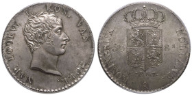 NETHERLANDS. HOLLAND. Louis Napoleon, 1806-10.
Silver 50 Stuivers, 1807.
NAP. LODEW. I. KON. VAN HOLL. bust right / KONINGRIJK HOLLAND, date below c...