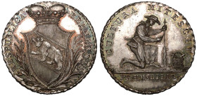 SWITZERLAND. BERN.
Silver School Award Medal, ND (c. 1820).
So-called G&auml;rtnerpfennig, awarded to diligent students during the 19th century, esp...