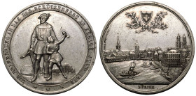 SWITZERLAND.
White metal Shooting Medal, 1872.
On the Federal Shooting Festival 1872.
Extremely fine.

Auctiones Auction 76, lot 543.

Referenc...