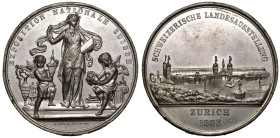 SWITZERLAND. ZURICH.
White metal Medal, 1883.
Extremely fine.

Auctiones Auction 76, lot 583.

Diameter: 45 mm.
Weight: 27.53 g.
Composition: ...