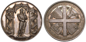 SWITZERLAND.
Silver Medal, 1886.
Struck to mark 500 years since the Battle of Sempach, in which the Swiss were victorious against Austria.
As struc...