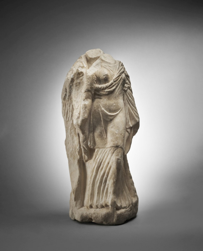 Hekateion - pillar with the three-bodied Hekate. Hellenistic, 2nd century BC. He...