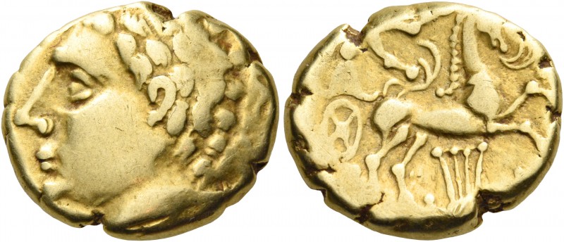 CELTIC, Central Gaul. Arverni. Late 2nd-early 1st century BC. Stater (Gold, 17 m...
