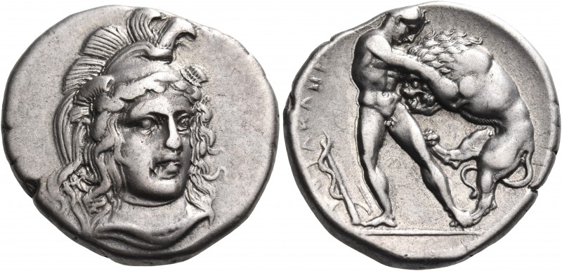 LUCANIA. Herakleia. Circa 340-330 BC. Nomos (Silver, 22 mm, 7.92 g, 12 h), circa...