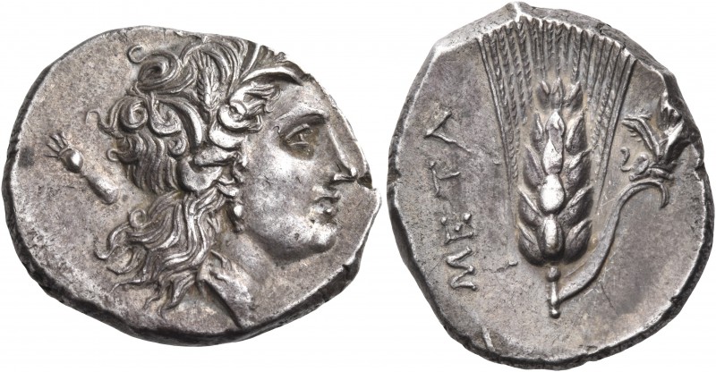 LUCANIA. Metapontum. Circa 290-280 BC. Didrachm or nomos (Silver, 19 mm, 7.96 g,...