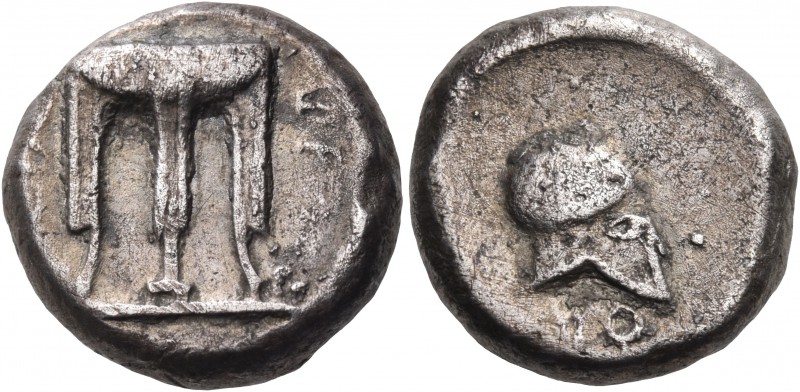 BRUTTIUM. Kroton. Circa 430-420 BC. Stater (Silver, 15 mm, 7.77 g, 4 h), Allianc...