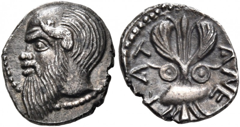 SICILY. Katane. Circa 461-450 BC. Litra (Silver, 10.5 mm, 0.76 g, 1 h). Head of ...