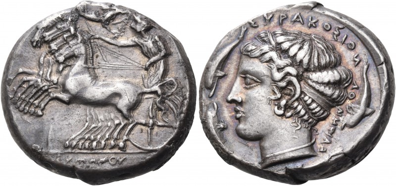 SICILY. Syracuse. Dionysios I, 405-367 BC. Tetradrachm (Silver, 24 mm, 17.25 g, ...