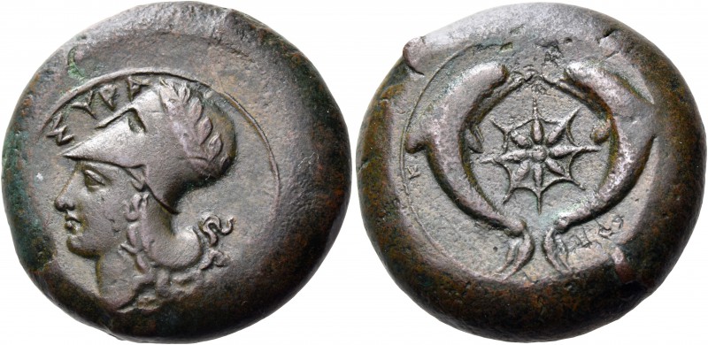 SICILY. Syracuse. Dionysios I, 405-367 BC. Drachm (Bronze, 29 mm, 32.70 g, 8 h),...