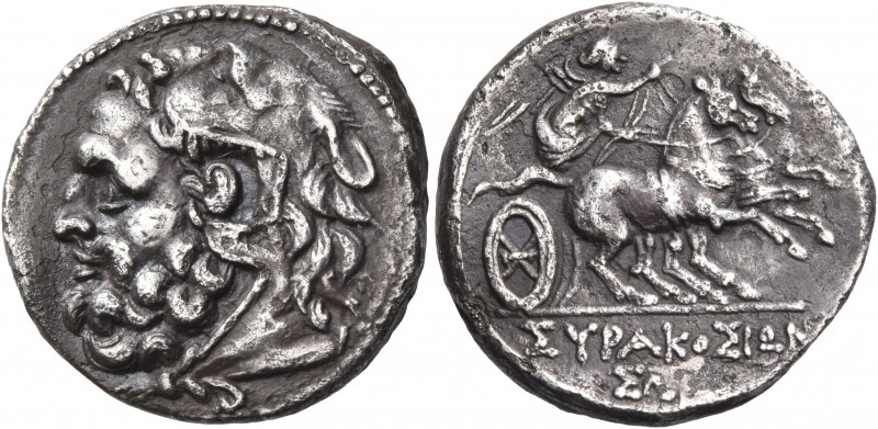 SICILY. Syracuse. Fifth Democracy, 214-212 BC. Litra (Silver, 19 mm, 4.85 g, 7 h...