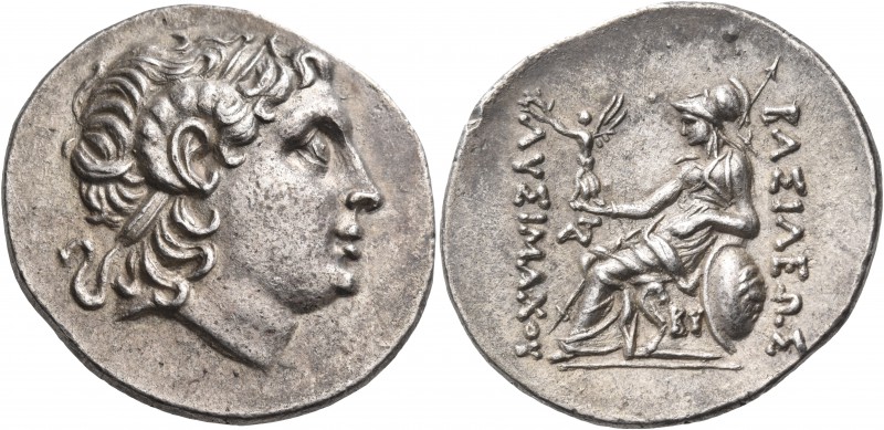 KINGS OF THRACE. Lysimachos, 305-281 BC. Tetradrachm (Silver, 32 mm, 16.77 g, 12...
