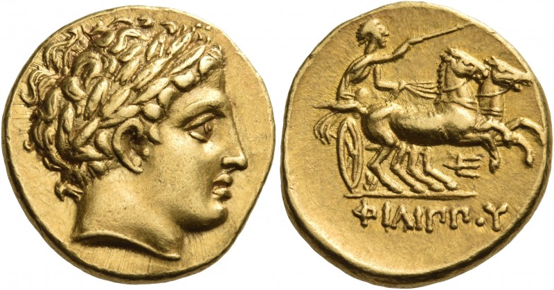 KINGS OF MACEDON. Philip II, 359-336 BC. Stater (Gold, 17 mm, 8.64 g, 12 h), Pel...