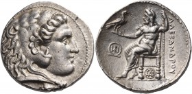KINGS OF MACEDON. Alexander III ‘the Great’, 336-323 BC. Tetradrachm (Silver, 26 mm, 17.11 g, 12 h), Tyre, struck under Demetrios I Poliorketes, 301/0...