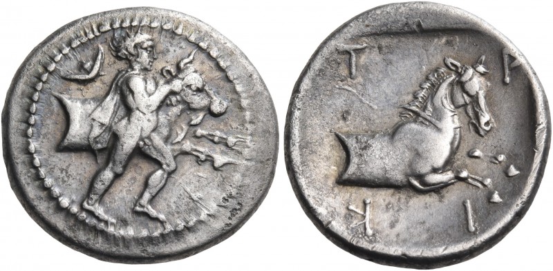 THESSALY. Trikka. Circa 440-400 BC. Hemidrachm (Silver, 18 mm, 2.78 g, 9 h). You...