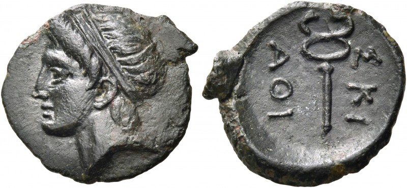 ISLANDS OFF THESSALY, Skiathos. Circa 350-344 BC. Chalkous (Bronze, 13 mm, 1.26 ...