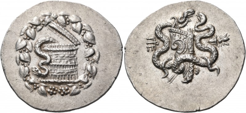 MYSIA. Pergamon. Circa 166-67 BC. Cistophorus (Silver, 32 mm, 12.77 g, 12 h), c....