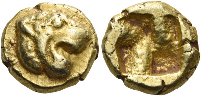 IONIA. Uncertain. Circa 600-550 BC. Hekte (Electrum, 2.66 mm, 10 g), Phokaic sta...