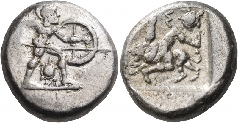 PAMPHYLIA. Aspendos. Circa 465-430 BC. Stater (Silver, 21 mm, 10.90 g, 11 h), c....