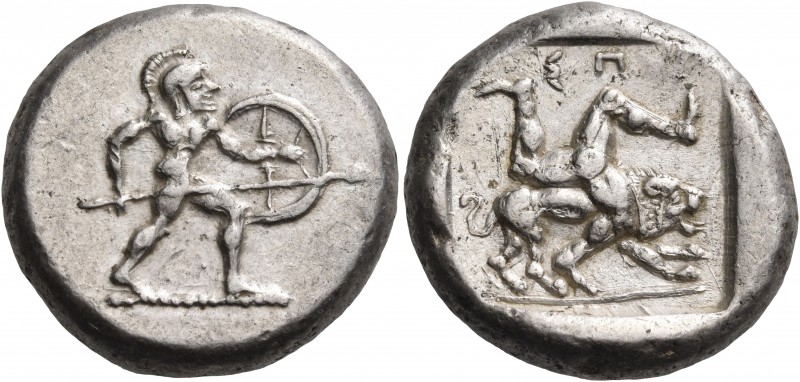 PAMPHYLIA. Aspendos. Circa 465-430 BC. Stater (Silver, 20.5 mm, 10.97 g, 5 h), c...