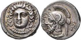 CILICIA. Tarsos. Pharnabazos, Persian military commander, 380-374/3 BC. Stater (Silver, 23 mm, 10.72 g, 12 h). Facing female head (Arethusa?) turned s...