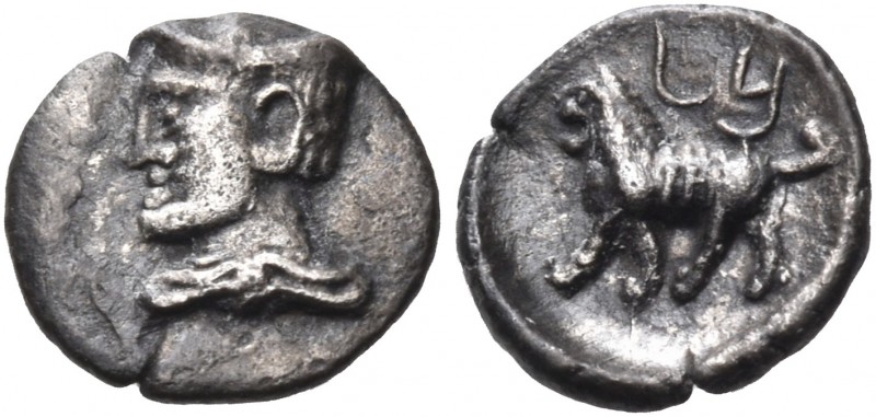 CILICIA. Uncertain. Early 4th century BC. Hemiobol (Silver, 7 mm, 0.33 g, 9 h). ...