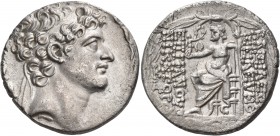 SELEUKID KINGS OF SYRIA. Seleukos VI Epiphanes Nikator, circa 96-94 BC. Tetradrachm (Silver, 26 mm, 15.74 g, 1 h), Antioch, 95-94. Diademed head of Se...