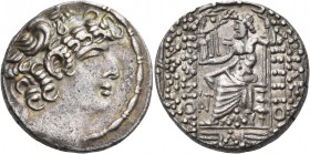 SYRIA, Seleucis and Pieria. Antioch. Q. Caecilius Bassus, Proconsul, 46-43 BC. Tetradrachm (Silver, 26 mm, 15.66 g, 2 h), Caesarian Era year Δ = 4 = 4...