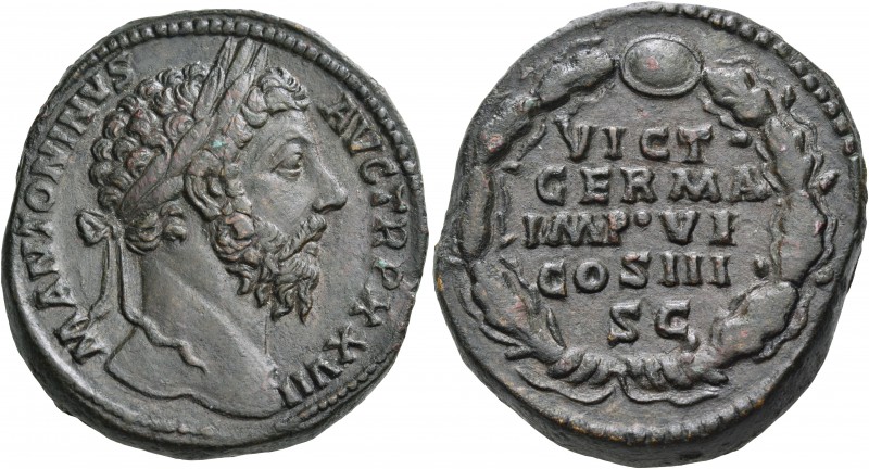 Marcus Aurelius, 161-180. Sestertius (Orichalcum, 30 mm, 29.14 g, 12 h), Rome, 1...