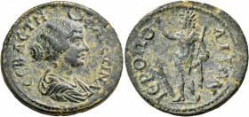 CILICIA. Hierapolis-Castabala. Faustina II, 147-175. Triassarion (Bronze, 27 mm, 9.79 g, 6 h), struck under Antoninus Pius or Marcus Aurelius. ΦAYCTEI...
