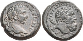 CILICIA. Irenopolis-Neronias. Caracalla, 198-217. (Bronze, 20 mm, 11.59 g, 6 h), ΑΞΡ = 161 = 212/213. [ΑVΤ] ΑΝΤωΝΙΝ-Ο-C Laureate head of Caracalla to ...