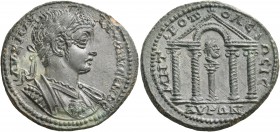 CILICIA. Isaura. Caracalla, 198-217. Diassarion (Bronze, 24 mm, 9.04 g, 7 h), c. 205-208. AV K M AV ANTΩNЄINOC Laureate and cuirassed bust of Caracall...